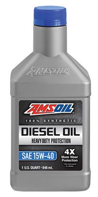 AMSOIL 15W-40 Heavy-Duty 100% Synthetic Diesel Oil