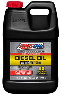 AMSOIL Signature Series 5W-40 100% Synthetic Max-Duty Diesel Oil