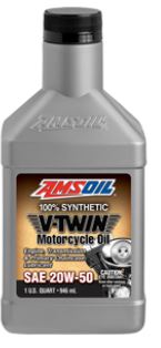 AMSOIL 20W-50 100% Synthetic V-Twin Motorcycle Oil